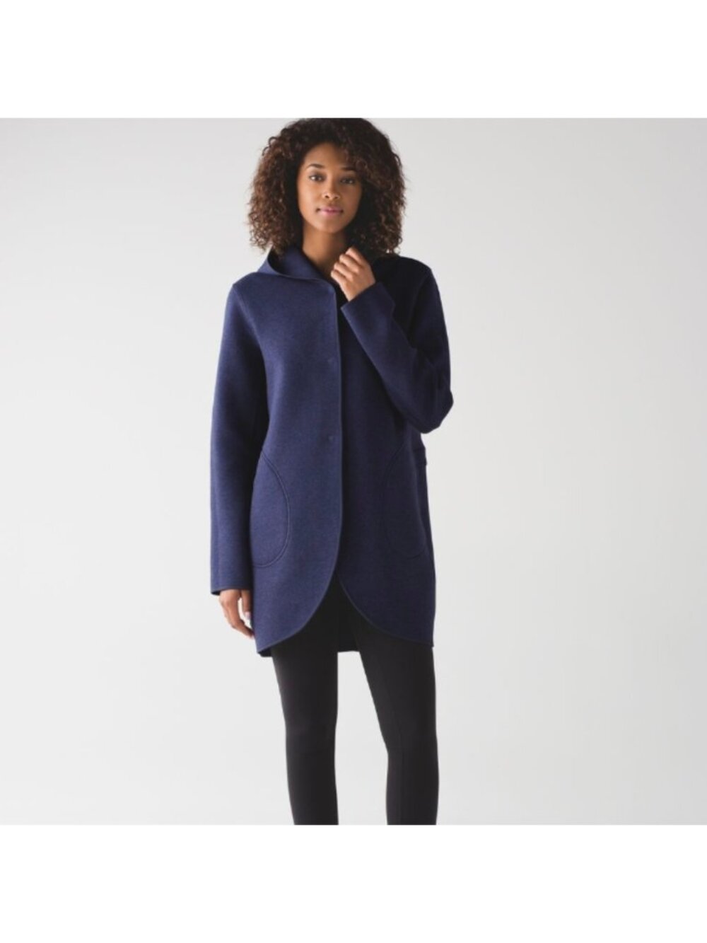 Lululemon City Bound Wrap Reversible Heathered Deep Indigo / Deep Indigo